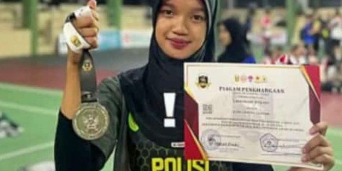 Berlaga di Piala KASAD, Larasati Polwan Polres OKU Selatan Raih Medali Perak