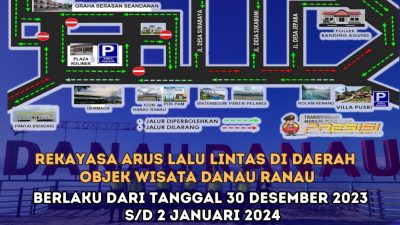 Mulai 30 Desember Masuk Wisata Danau Ranau OKU Selatan, Berlaku Sistem Satu Arah