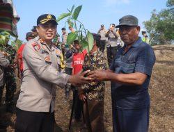 Polres OKU Selatan Gelar Aksi Tanam Pohon dan Bakti Kesehatan di Desa Gemiung