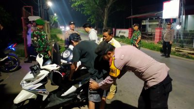 Operasi Kejahatan Jalanan Polsek Tambelang, Cegah Gangguan Kamtibmas di Malam Hari