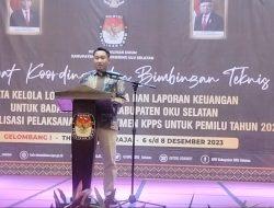 KPU OKU Selatan Gelar Bimtek dan Sosialisasi Perekrutan KPPS Pemilu 2024