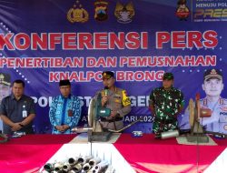 Polresta Magelang Laksanakan Penertiban dan Pemusnahan Knalpot Brong