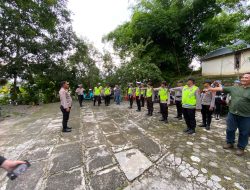 Personel Polres OKU Selatan Amankan Kampanye Dialogis Caleg DPRD Provinsi