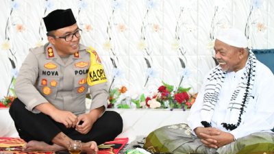 Jelang Pemilu, Kapolres Aceh Timur Sambangi Kediaman Abu Paya Pasi
