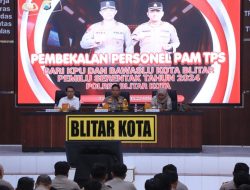Polres Blitar Kota Gelar Pembekalan Petugas Pengamanan TPS