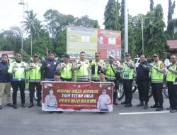 Pantau Situasi Kamtibmas Jelang Pemilu, Kapolres OKU Selatan Pimpin Patroli Jarak Jauh