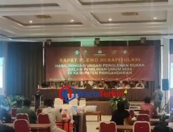 KPU Pangandaran Gelar Rapat Pleno Rekapitulasi Pemilu Tahun 2024