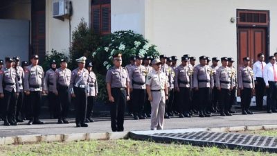 Polres Magelang Kota Gelar Upacara Kenaikan Pangkat Pengabdian