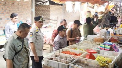 Pastikan Stok dan Harga Sembako Jelang Ramadhan, TPID OKU Selatan Sidak Pasar 