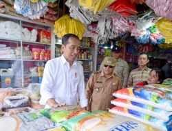 Presiden Pantau Harga Bahan Pokok di Pasar Sungai Ringin