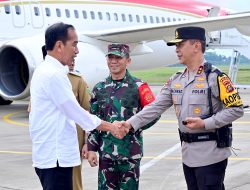 Kapolda Sumsel Sambut Kedatangan Presiden Jokowi Dodo