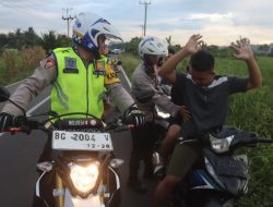 Polisi Bubarkan Balap Liar di Desa Sinar Mulyo OKU Selatan, Puluhan Motor Ditindak