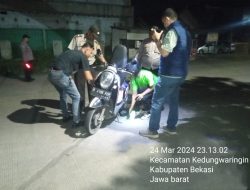 Polsek Kedungwarigin Gencarkan Operasi Kejahatan Jalanan di Perbatasan Bekasi-Karawang