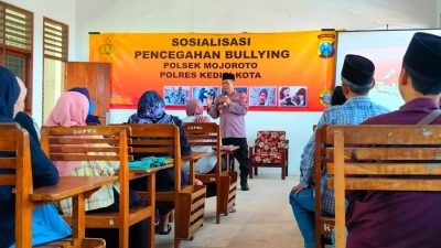 Polsek Mojoroto Gelar Sosialisasi Pencegahan Bullying