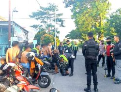 Polres Kediri Amankan Ratusan Sepeda Motor Balap Liar