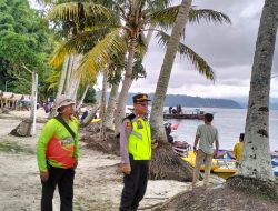 Libur Lebaran, Personal Polres OKU Selatan Amankan Objek Wisata Danau Ranau