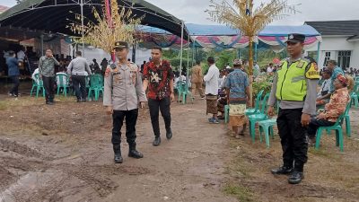 Kapolsek Simpang Polres OKU Selatan Hadir Peresmian Sekretariat Umat Hindu