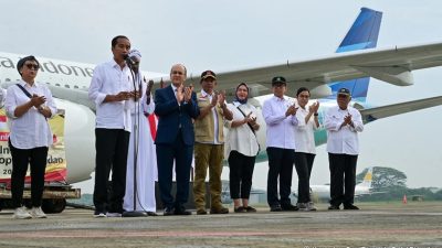 Menkeu Dampingi Presiden Lepas Bantuan Kemanusiaan untuk Palestina dan Sudan