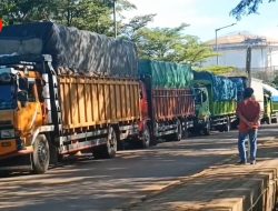 Pergerakan Truk di Pelabuhan Ciwandan Berkurang