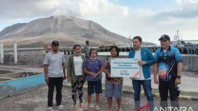 Program BNI Berbagi Sentuh Korban Erupsi Gunung Ruang