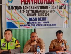 68 Warga Desa Bendi Terima Bantuan Langsung Tunai Tahap I Tahun 2024