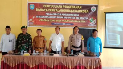 Personil Polsek Muaradua Polres OKU Selatan Edukasi Masyarakat Terkait Bahaya Narkoba