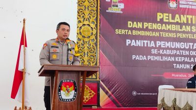 Hadiri Pelantikan, Kapolres OKU Selatan Ingatkan PPS Untuk Tolak Intervensi