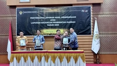 Pemda OKU Selatan Kembali Raih WTP Badan Pemeriksa Keuangan Tahun Anggaran 2023