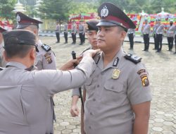 Kapolres PALI Pimpin Apel Kenaikan Pangkat Personil,Ini Daftar Nama-Namanya