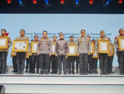 Tinta Emas Kembali Ditorehkan Polda Sumsel, Raih Penghargaan Reformasi Birokrasi Polri WBK WBBM di Musrenbang Polri 2024