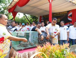 Polres Metro Bekasi selenggarakan Lomba Kicau Mania Piala Kapolres dalam Rangka Hari Bhayangkara Ke-78