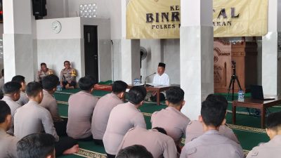 Bentuk Karakter Anggota Polri Lebih Humanis, Polres Pangandaran Gelar Binrohtal Secara Rutin