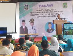 Pj Bupati Morotai Optimis, Desa Yayasan Juarai Lomba Desa Tingkat Provinsi