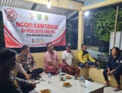 Polsek Cikarang Pusat gelar Ngopi Kamtibmas di Pos Satkamling bersama Masyarakat