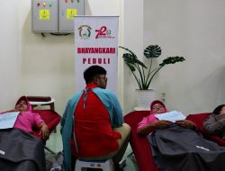 Sambut Hari Jadi Polwan Ke-76, Polres Magelang Kota Gelar Donor Darah