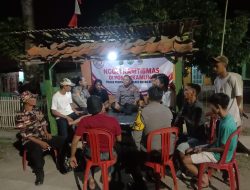 Polsek Pebayuran Gelar Ngopi Kamtibmas Bersama Warga dan Beri Himbauan Untuk Menjaga Kondusifitas