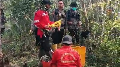 Dibantu Water Bombing, Tim Gabungan Penanggulangan Karhutla Berjibaku Padamkan Api di Indralaya Utara