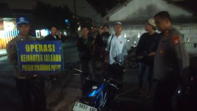 Sasar titik rawan Kriminalitas, Polsek Cikarang Pusat gelar Operasi Kejahatan Jalanan