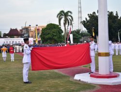 Pj Bupati Apresiasi Paskibraka OKI Sukses Naik dan Turunkan Merah Putih