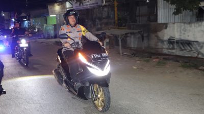 Wakapolres Metro Bekasi Pimpin Patroli Skala Besar di titik Rawan Kriminalitas