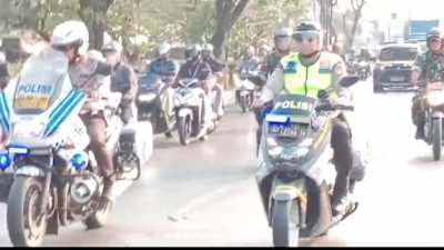 Kapolsek Cikarang Barat Pimpin Patroli Skala Besar