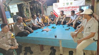 Polsek Tambelang gelar “Ngopi Kamtibmas” bersama Masyarakat