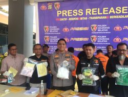 Polsek Cikarang Selatan berhasil Ungkap peredaran Narkotika jenis Sabu sebanyak 1 Kilogram