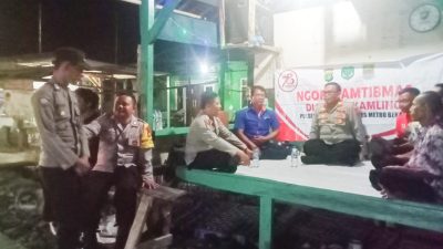 Sambangi Masyarakat, Kapolsek Pebayuran Beri Himbauan Kamtibmas menjelang Pilkada 2024