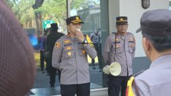 Siagakan puluhan personil, Kapolsek Cikarang Selatan Pimpin Pengamanan Aksi Unjuk Rasa