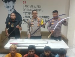 Polsek Cikarang Pusat, berhasil mengamankan Enam Pemuda yang di Duga akan lakukan Tawuran