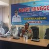 Hadiri Rapat Minggon Kecamatan, Kapolsek Pebayuran sampaikan Himbauan Kamtibmas