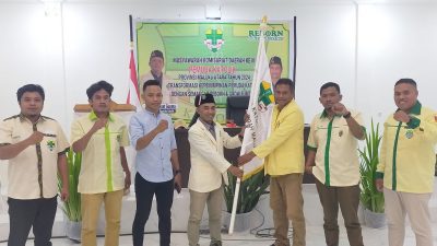 Foto bersama Ketua Bidang Organisasi DPP Pemuda Katolik bersama Ketua Ketua Komda Malut dan para Ketua-Ketua Komcab Pemuda Katolik 2024-2027