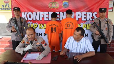 Polsek Muntilan Ungkap Kasus Curanmor, Dua Pelaku Berhasil Diamankan