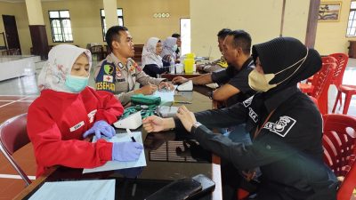 Sambut HUT Humas Polri ke-73, Polresta Magelang Adakan Donor Darah